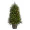 5ft. Pre-Lit Sierra Fir Artificial Potted Christmas Tree with Multicolored Lights